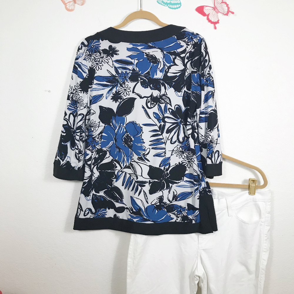 Reference Point 2, Size 1x Tunic In Blue & Black - image 3